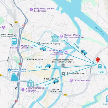 Colourful - 10 Minutes To Old Town & Seaside Проживание в семье Гданьск